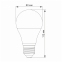 LED лампа VIDEX Filament G45FA 6W E27 2200K бронза 0