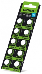 Батарейка годинникова Videx AG13/LR44 BLISTER CARD